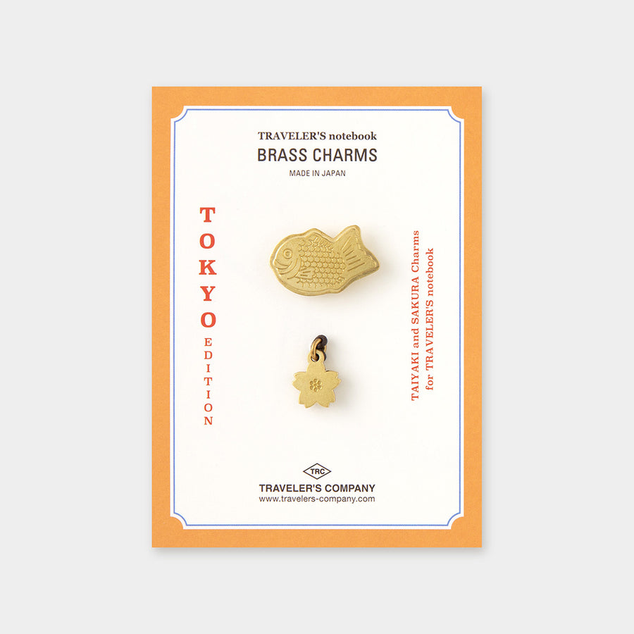 PRE ORDER: Traveler's Notebook Special Tokyo Edition - Taiyaki Brass Charm