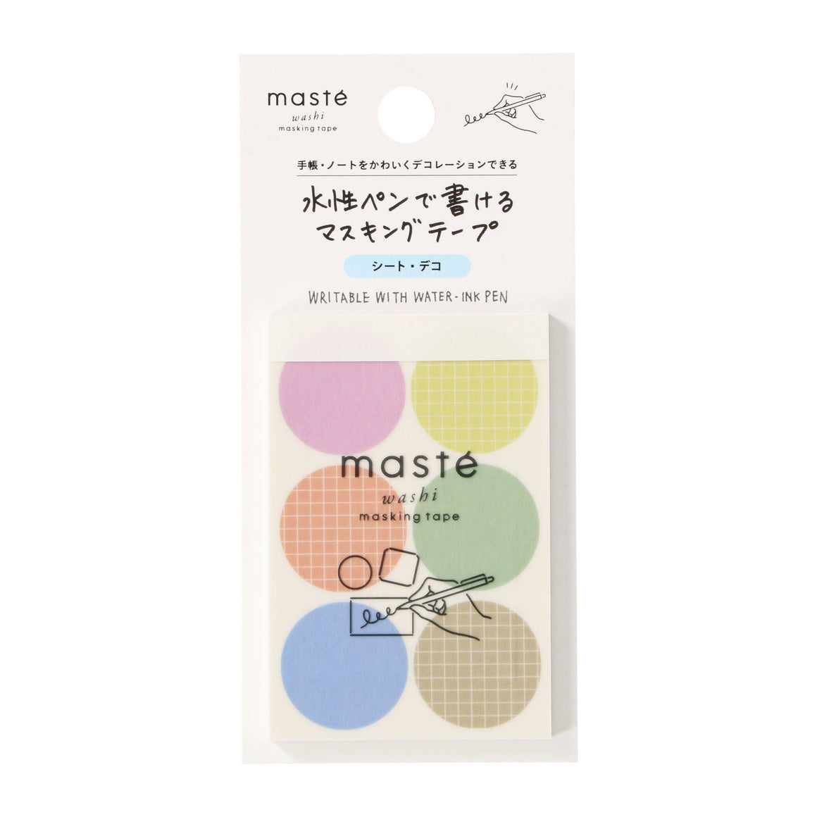 Mark's Japanese Washi Tape Sheets / maste — Peel & Stick: Circle