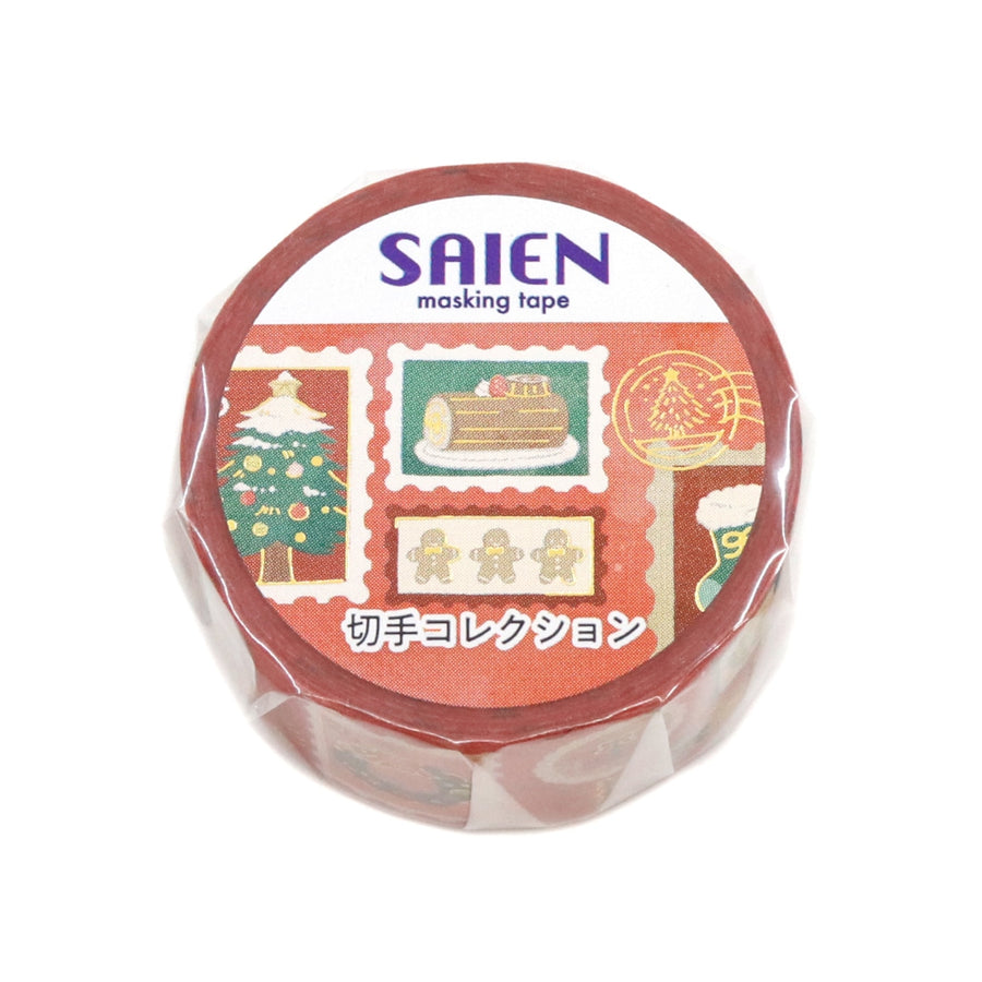 SAIEN Washi Tape Gold Foil - Winter 2026 Stamp Collection