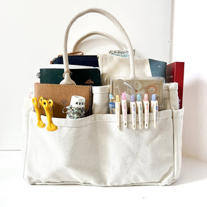 Canvas Planner Tote - Natural - Paper Plus Cloth