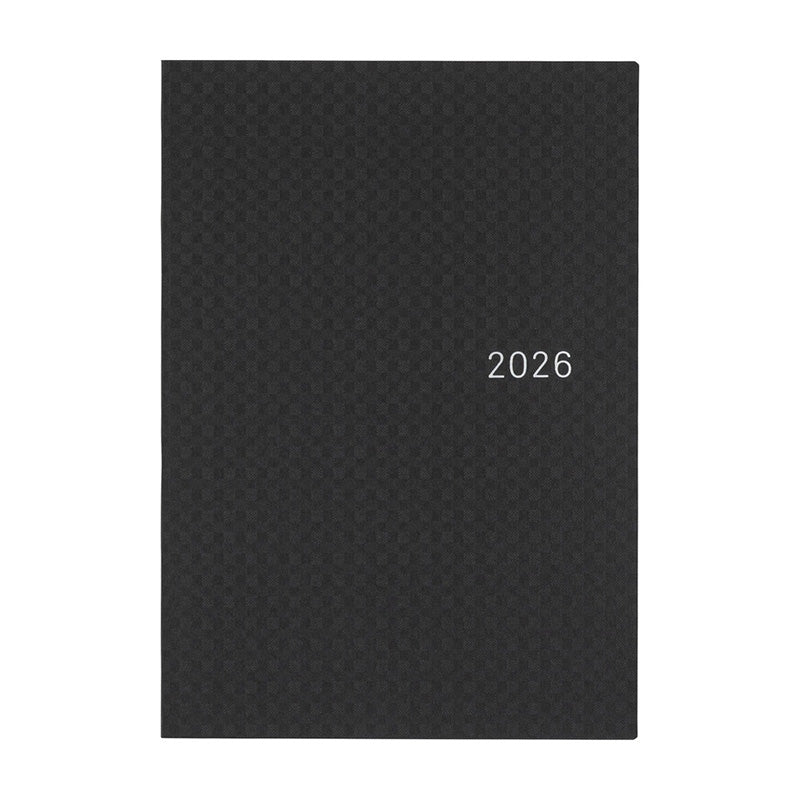 2026 Hobonichi A5 HON: Paper Series - Black Gingham