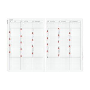 2026 Hobonichi A5 HON: Paper Series - Black Gingham