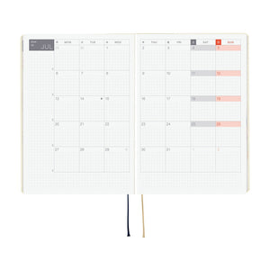 2026 Hobonichi A5 HON: Slash - Ivory