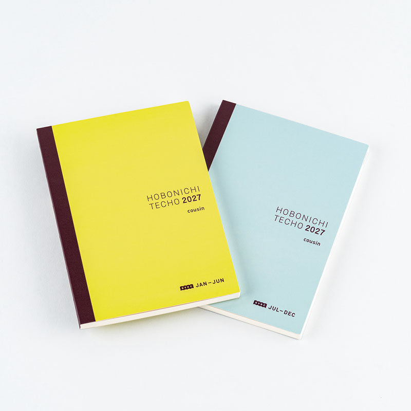2027 Hobonichi A5 Japanese Cousin Avec Books (6-Month x 2)