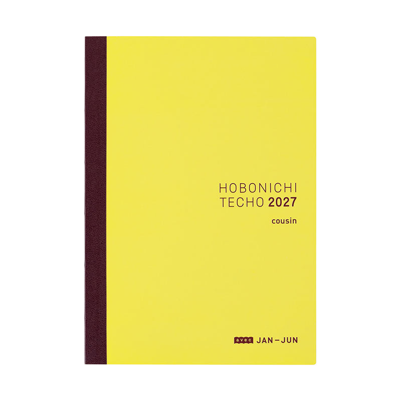 2027 Hobonichi A5 Japanese Cousin Avec Books (6-Month x 2)