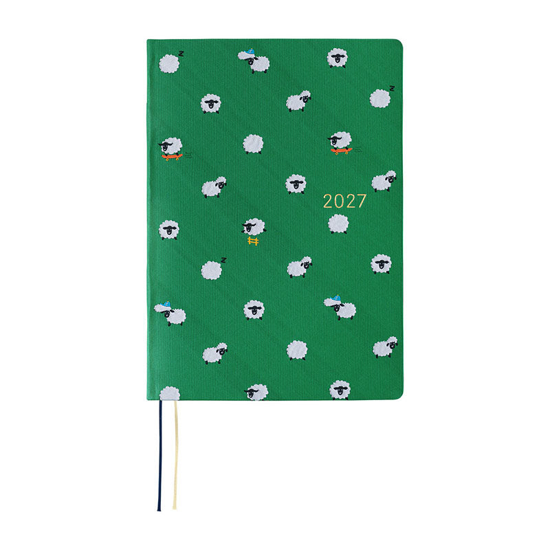 2027 Hobonichi A5 HON: Bow & Tie - Sheep Sheep Sheep