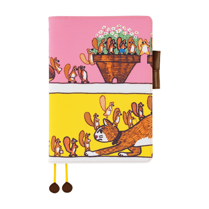2026 Hobonichi COVER A5: 100%ORANGE - Where’s the Squirrel Going