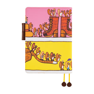 2026 Hobonichi COVER A5: 100%ORANGE - Where’s the Squirrel Going