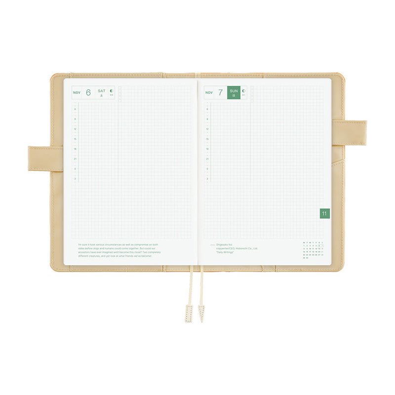 2027 Hobonichi COVER A5: Colors - Mango Latte