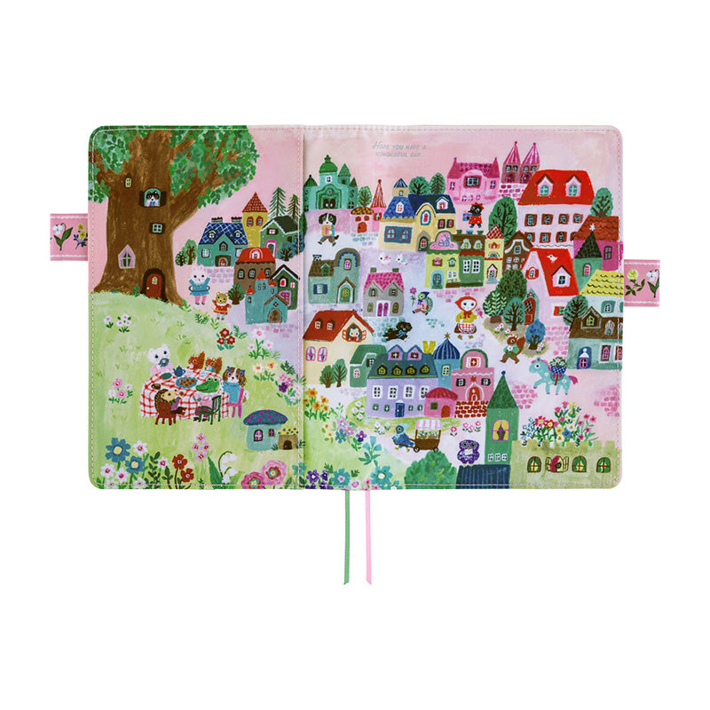 2027 Hobonichi COVER A5: Yumi Kitagishi - White Cat Village