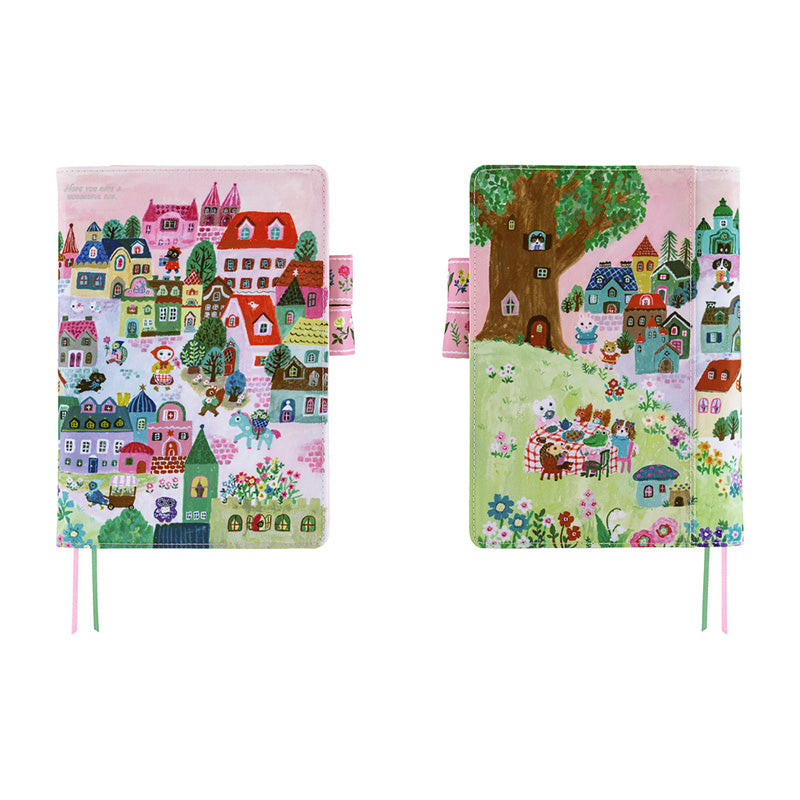 2027 Hobonichi COVER A5: Yumi Kitagishi - White Cat Village