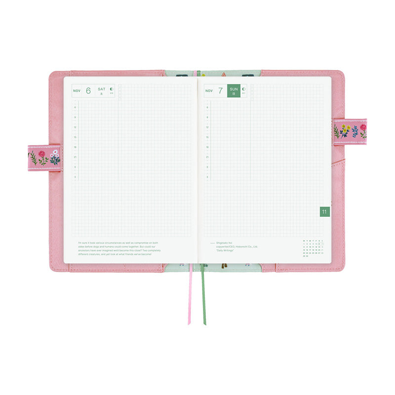 2027 Hobonichi COVER A5: Yumi Kitagishi - White Cat Village
