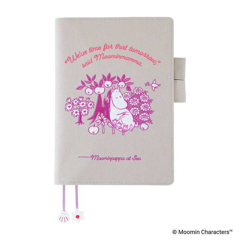 2027 Hobonichi COVER A5 - Moomin: Moomin - My Yard (Pink Gray)