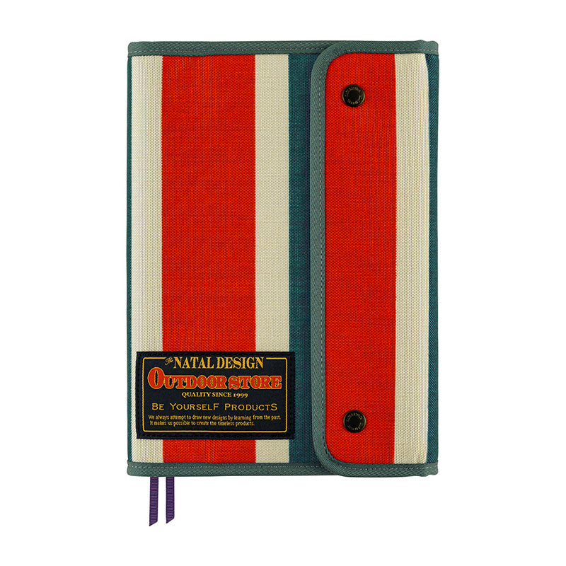 2027 Hobonichi COVER A5: Natal Design - Hello New Day! (Retro Stripe)