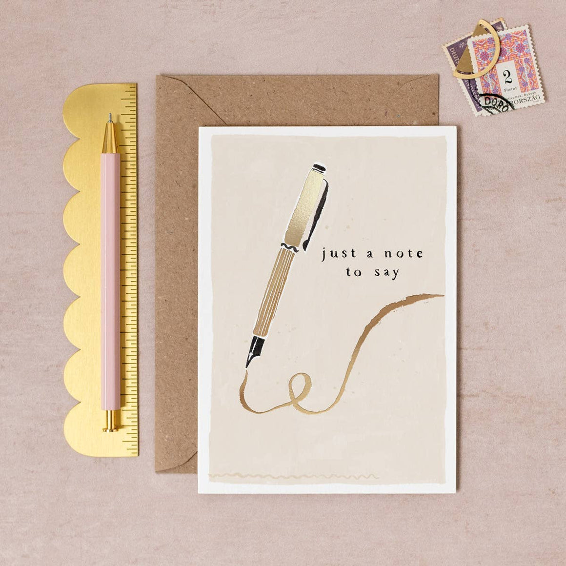 Sister Paper Co. - Just A Note Card | Everyday Greeting Card | Thinking of You
