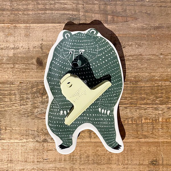 Classiky Kata Kata Ceramic Dish - Bear - Large Green - Paper Plus Cloth