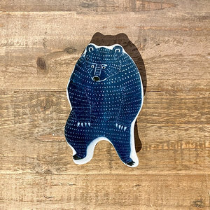 Classiky Kata Kata Ceramic Dish - Bear - Small Blue - Paper Plus Cloth