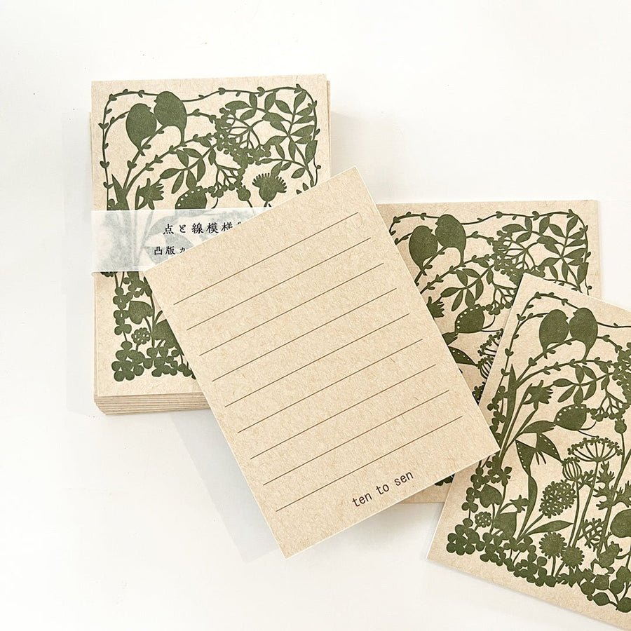 Classiky x Ten 2 Sen Letterpress Note Cards 20pc - Roadside - Paper Plus Cloth
