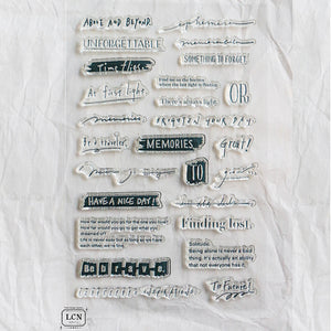 Lin Chia Ning Acrylic Stamp Set - Sentence Volume 4