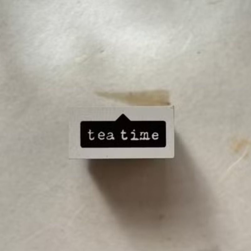 Pion Rubber Stamp - Tea Time