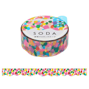 King Jim Soda Die Cut Clear Tape - CMTD15-001 Syrup