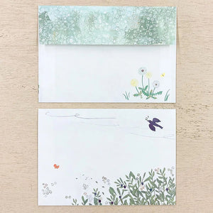 Cozyca Envelope Set 5pc - Omori Yuko - 20-456 Michikusa Bana - Paper Plus Cloth