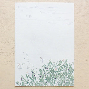 Cozyca Letter Pad - Omori Yuko - 20-450 Michikusa Bana - Paper Plus Cloth