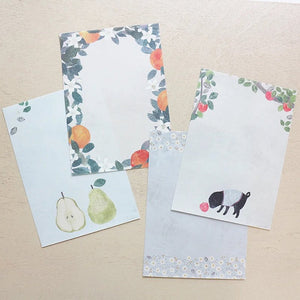 Cozyca Letter Pad - Omori Yuko - 20-451 Slow Life - Paper Plus Cloth