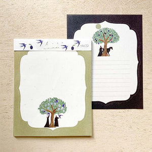 Cozyca Letter Set - Artist: Nishi Shuku - Tree - Paper Plus Cloth