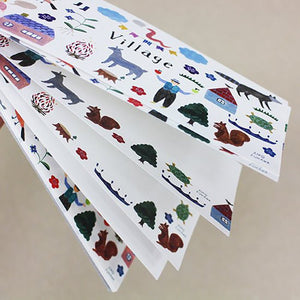 Cozyca One-Stroke Letter Pad - Aiko Fukawa - 23-894 Village - Paper Plus Cloth
