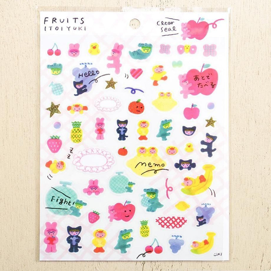 Cozyca x Yuki Itoi Sticker Seals - 22979 Fruits