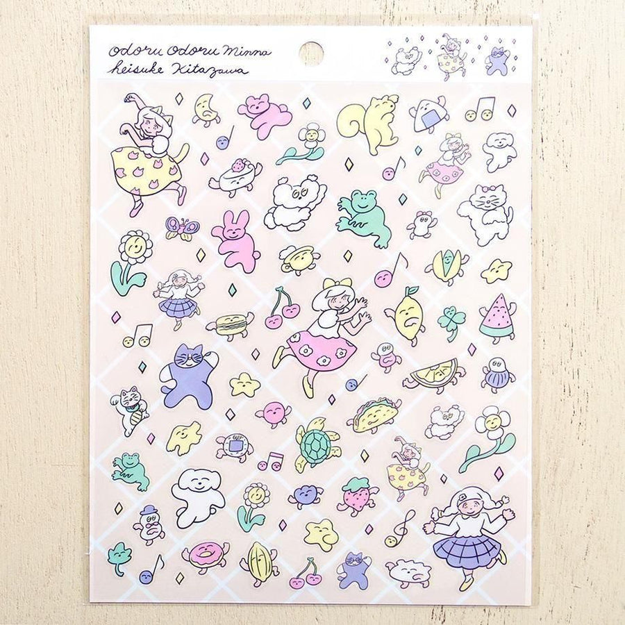 Cozyca x Heisuke Kitazawa Sticker Seals - 22981 Dance, Dance, Everyone!