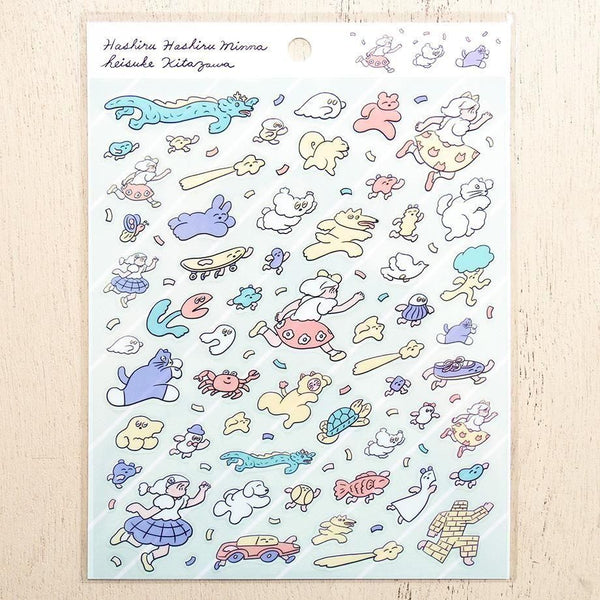 Cozyca x Heisuke Kitazawa Sticker Seals - 22982 Run, Run, Everyone ...