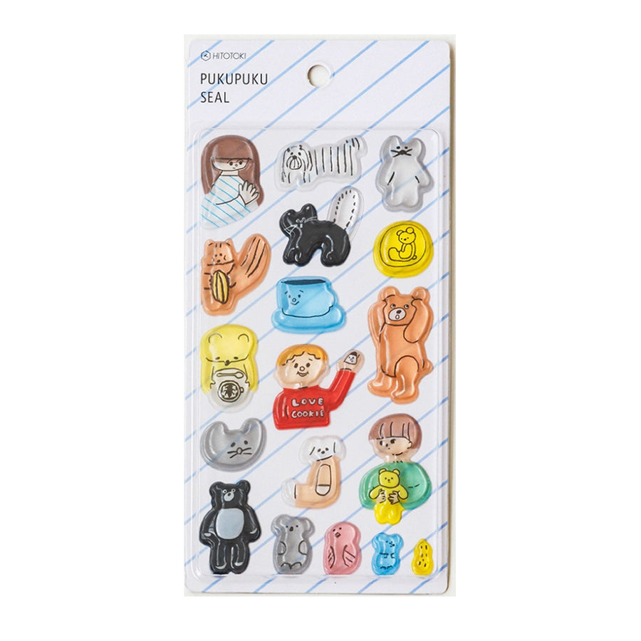 HITOTOKI PUKUPUKU Puffy Sticker - Everyday Life