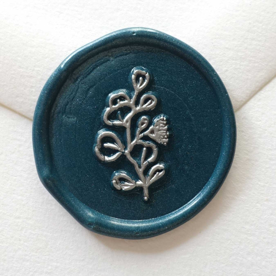 Fiona Ariva - Silver Dollar Eucalyptus Wax Seal Stamp Kit