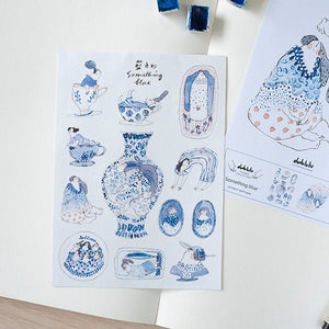 Dodolulu Something Blue Stickers - Paper Plus Cloth