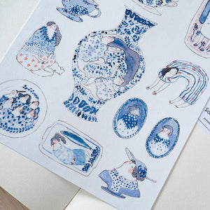 Dodolulu Something Blue Stickers - Paper Plus Cloth