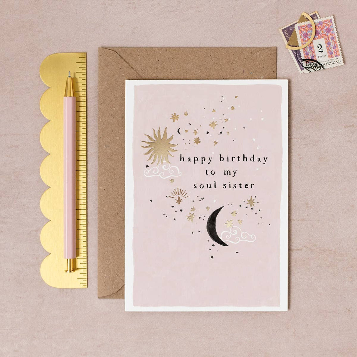 Sister Paper Co. - Soul Sister Birthday Card | Luxury Female Birthday Cards