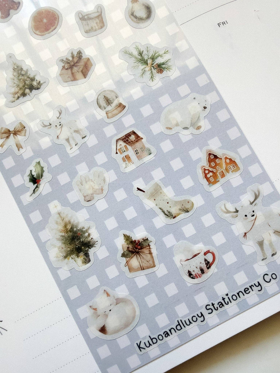 Kuboandlucy Sticker Sheet - Winter Elements