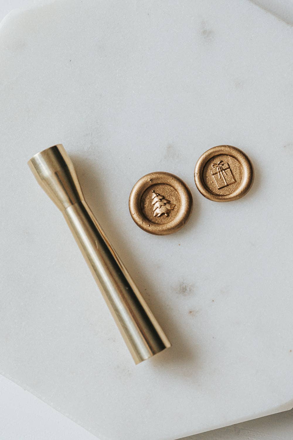 Written Word Calligraphy - Holiday Collection Tree and Gift Mini Wax Seal