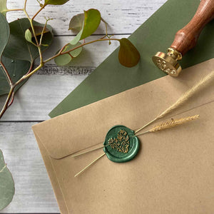 Fiona Ariva - Botanical Floral Love Heart Wax Seal Stamp Kit