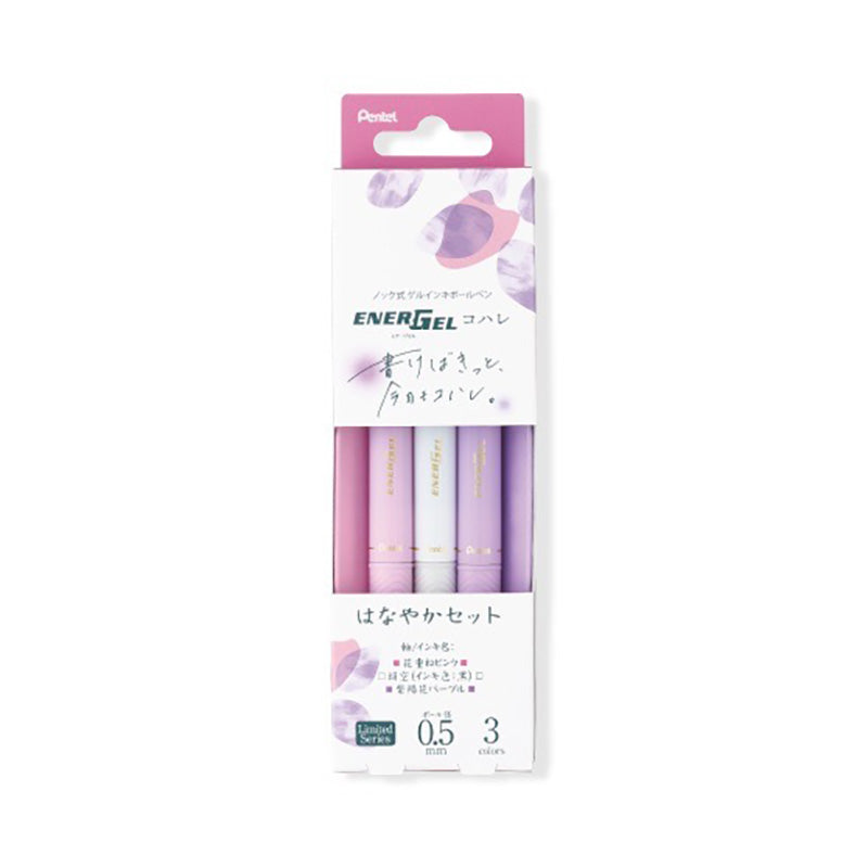 Energel Kohare Soft Color 3 Pen Set 0.5 - Hanayaka Set