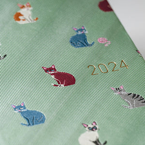 Late OCT Pre Order: 2024 Hobonichi Weeks - Bow & Tie: Cats & Me English