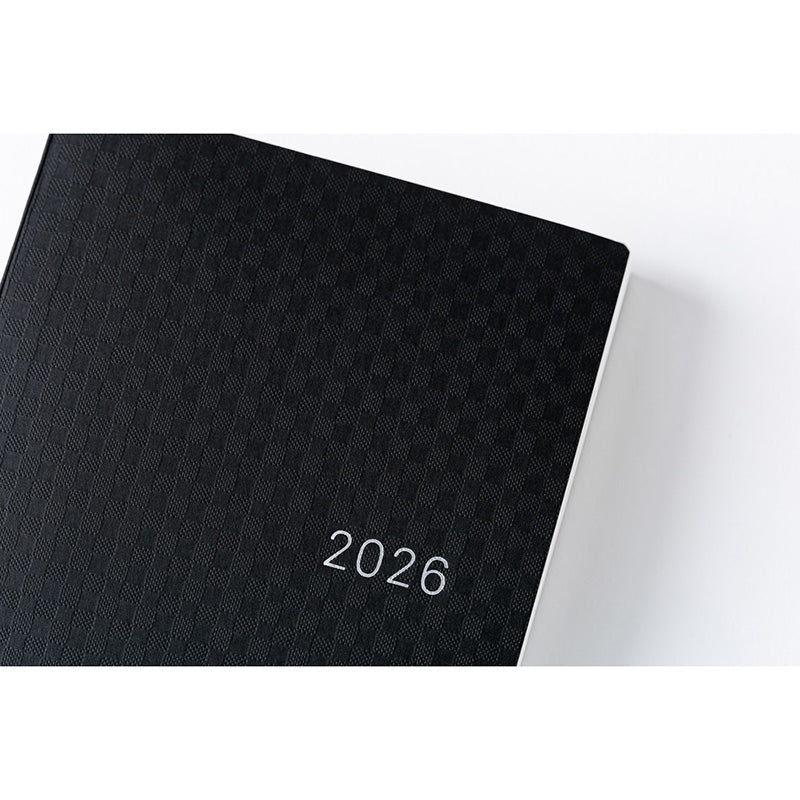 2026 Hobonichi A6 HON: Paper Series - Black Gingham