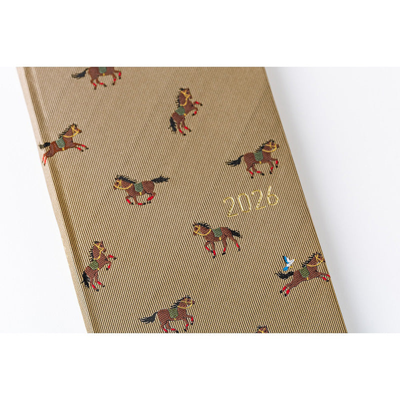 2026 Hobonichi Weeks: Bow & Tie - Galloping Horses