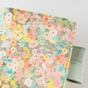 IN STOCK: 2024 Hobonichi COVER A5 Liberty Fabrics: Hollyhocks (Orange)