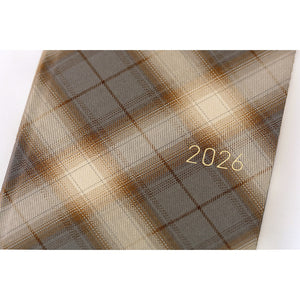 2026 Hobonichi Weeks: Shirt Fabric - Foggy Plaid