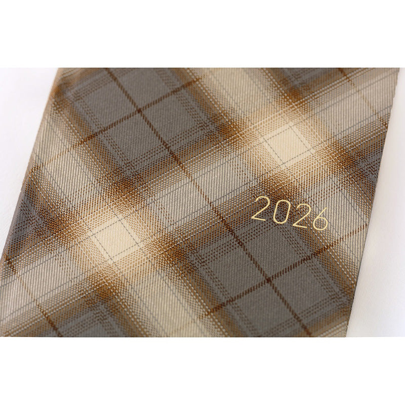 2026 Hobonichi Weeks: Shirt Fabric - Foggy Plaid