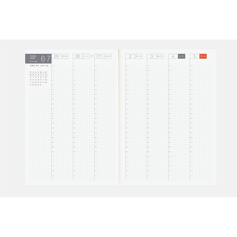 2026 Hobonichi A5 Japanese Day-Free Book