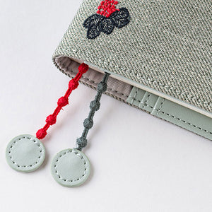 IN STOCK: 2024 Hobonichi COVER A6 Mina Perhonen: Light Berry (Green)